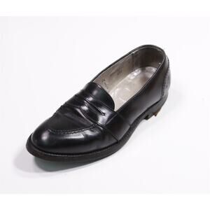 Alden Mens Black Leather Penny Loafers 6.5 B/D